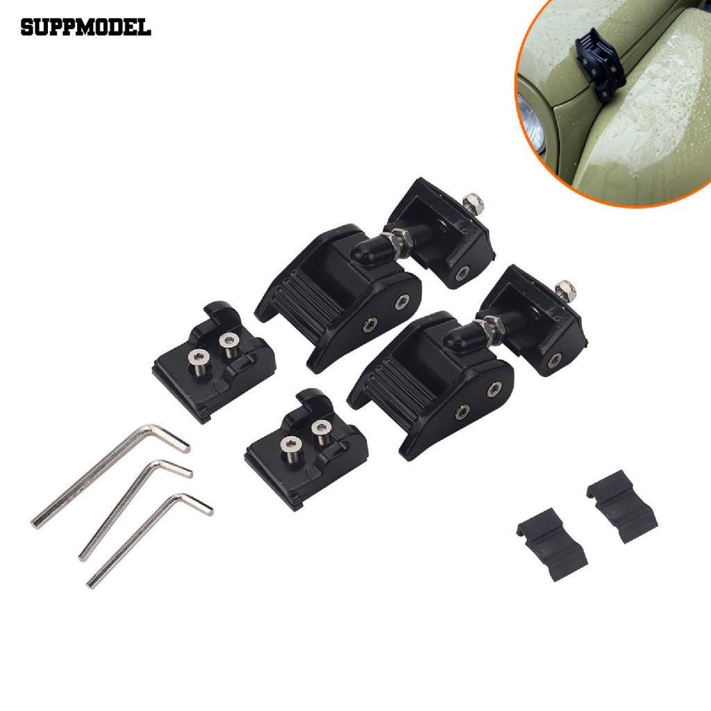 Suppmodel 2Pcs Kait Kap Tahan Lama Menangkap Kunci Kap Mobil Menangkap Tahan Aus Untuk Jeep Wrangler JK JKU 2007-2018/JL JLU 2018-2020
