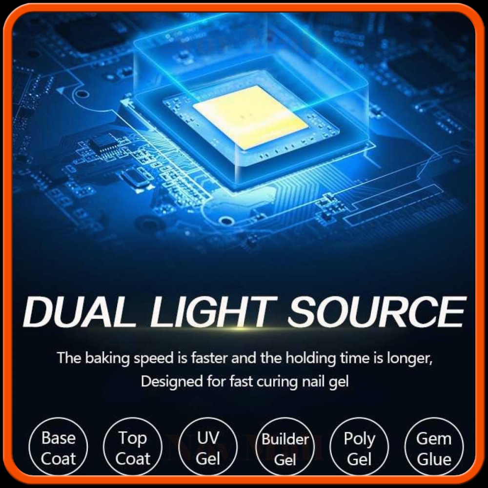 Pengering Kutek UV Lamp Nail Dryer Smart Sensor LCD Display - X7 MAX