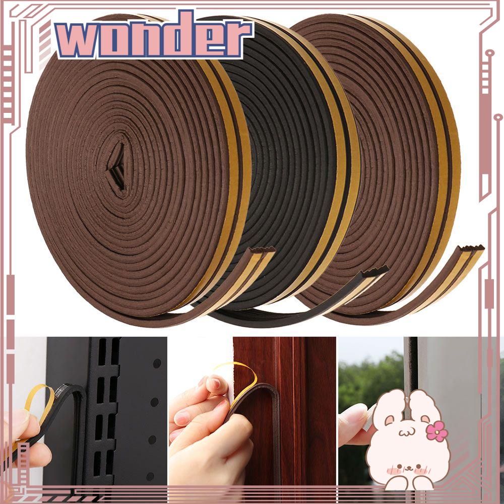 Wonder5/10m Seal Strip Perekat Diri Anti Tabrak Rubber Serut Excluder