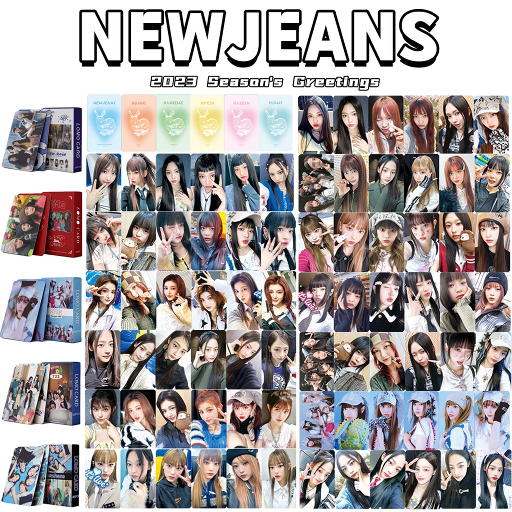 Kpop NewJeans 2023season's Greetings Welcome To ROOM 722 Photocards Postcards OMG Lomo Card HANNI HAERIN DANIELLE HYEIN MINJI Collection