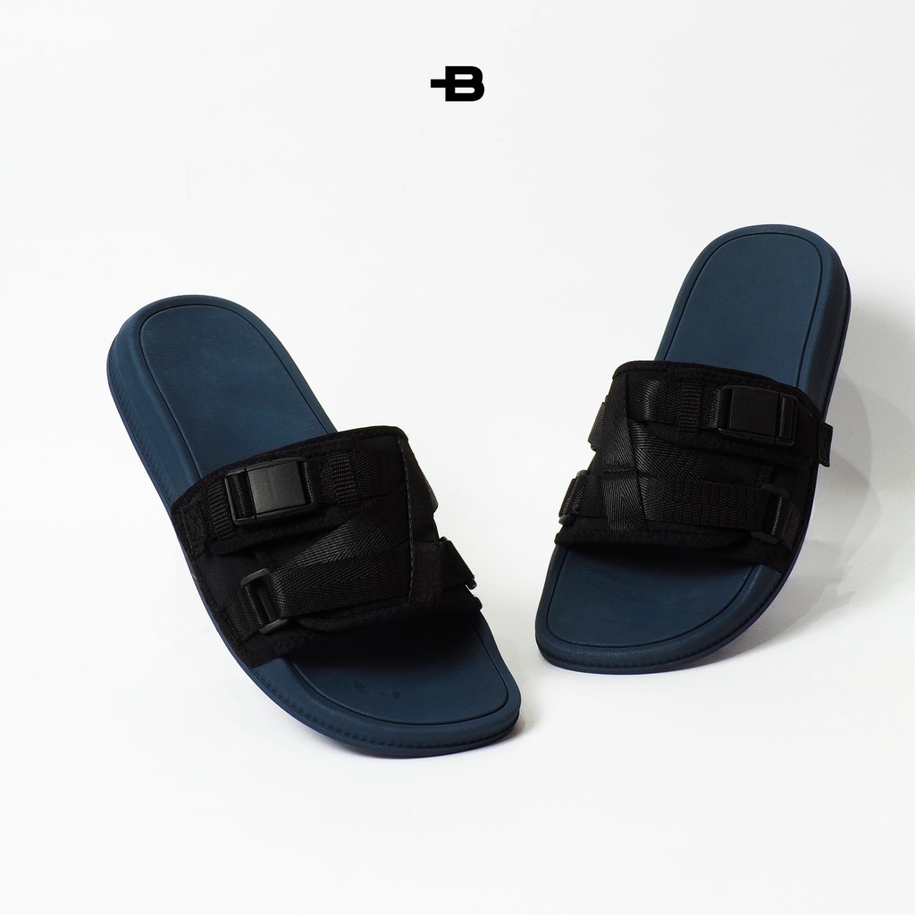 SANDAL SLIDE PRIA - SENDAL SLIP ON FLIP FLOP SELOP | BT KUTA - MIDNIGHT BLUES