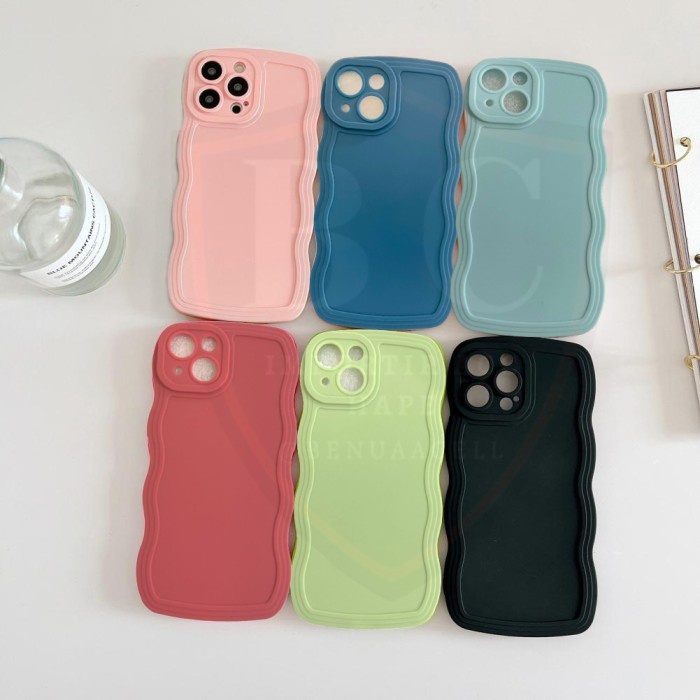 CASE GELOMBANG WARNA INFINIX HOT 9 PLAY 10 PLAY 11 PLAY 12 PLAY