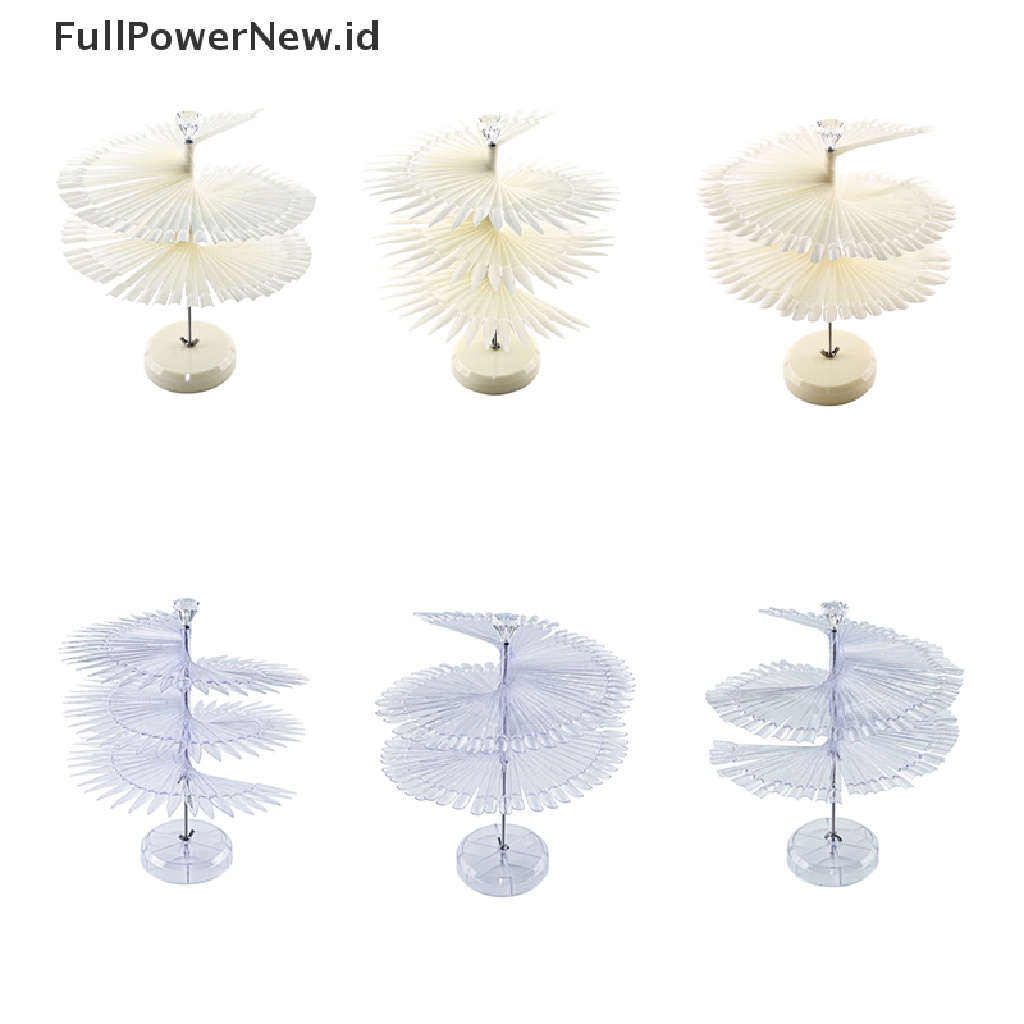 Power Nail Tips Display Stand Polish Warna Spiral Rotag 120warna Seni Goyang Rak ID