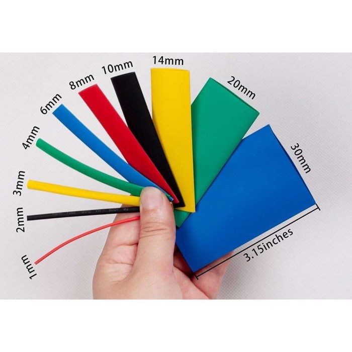 

ARS04 Kabel Bakar Heat Shrink Ukuran 4mm - 4mm Hitam