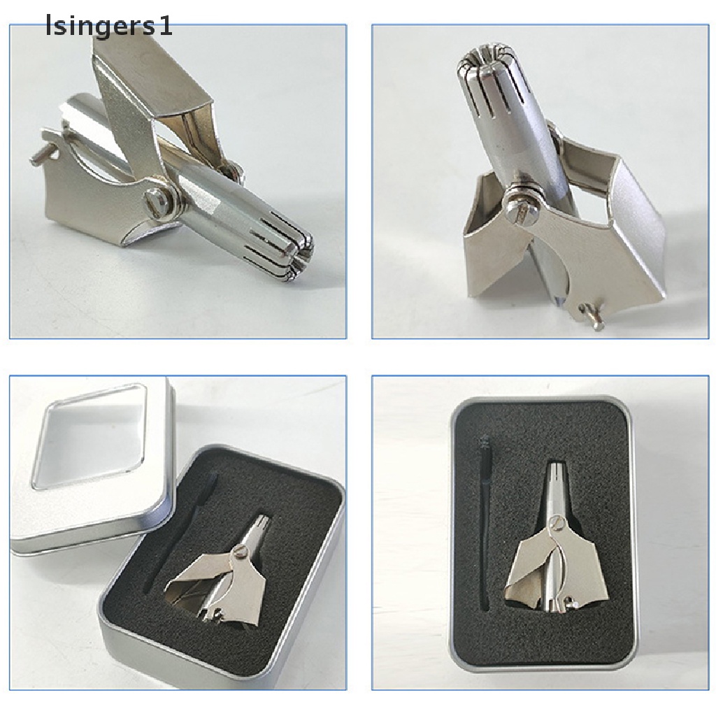 [lsingers1] Set Gunting Pemangkas Bulu Hidung Manual Stainless Steel Profesional Nasal Remover Butik