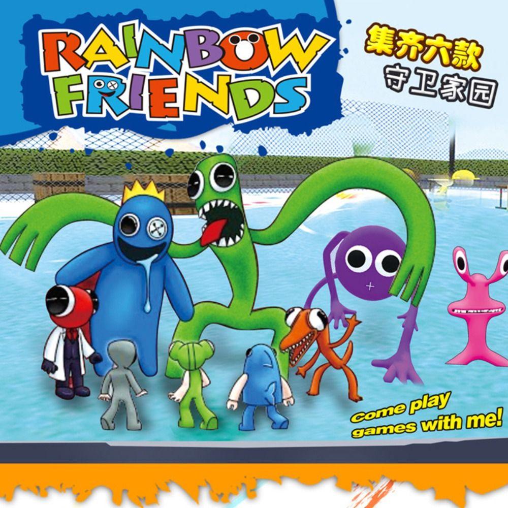 Quinton Horror Permainan Teman Pelangi Mainan Bata Kreatif Untuk Hadiah Anak Diy Mainan Teman Pelangi Karakter Blok Puzzle Mainan Pengembangan Kecerdasan Teman Pelangi Figure Boneka