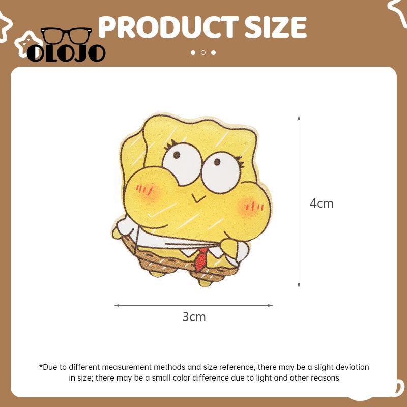 【COD】Kartun SpongeBob Lucu Jepit Rambut Akrilik Duckbill Klip Mahasiswa Bang Side Hair Clip