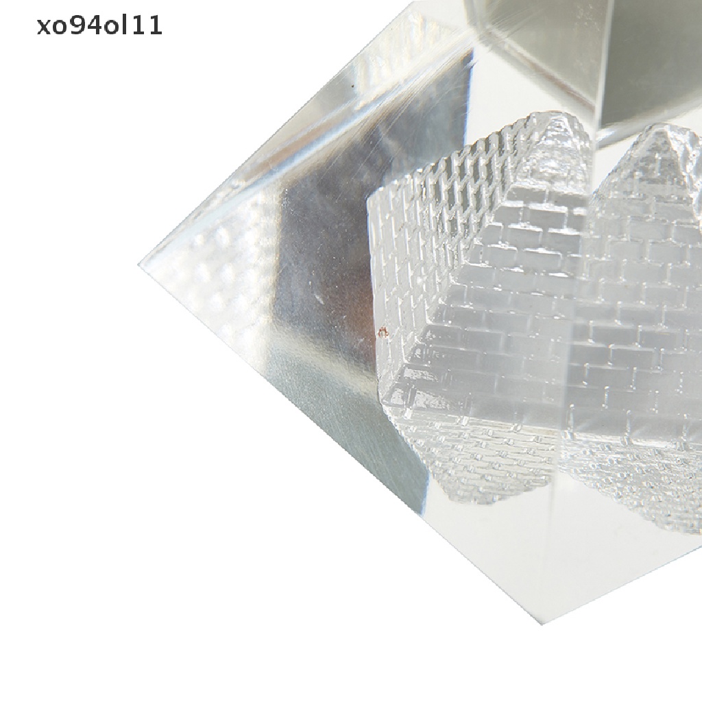 Xo 1Pc Penyembuhan Energi Kaca Kristal Berongga Mesir Piramid Fengshui Patung OL