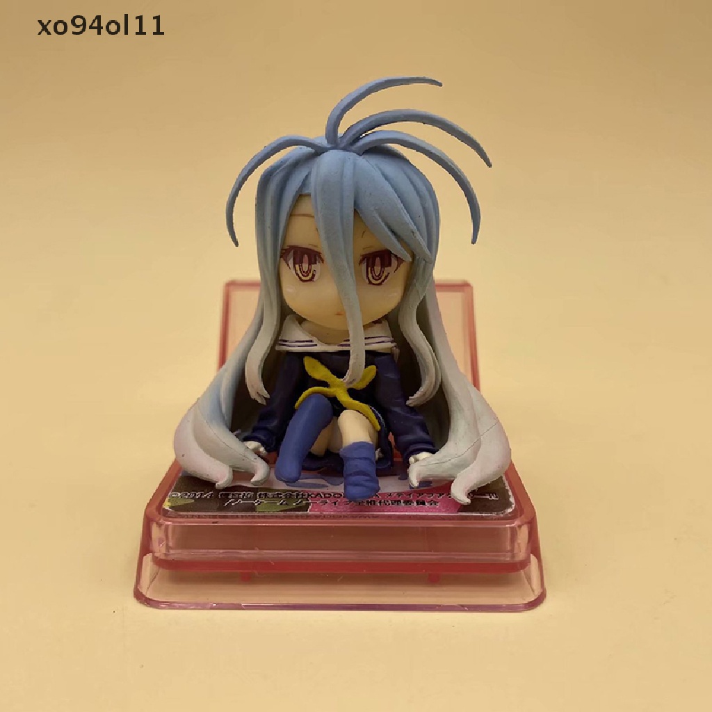 Xo Anime NO GAME NO LIFE Figure Shiro Boneka Q Version Model Mainan Stand Handphone OL
