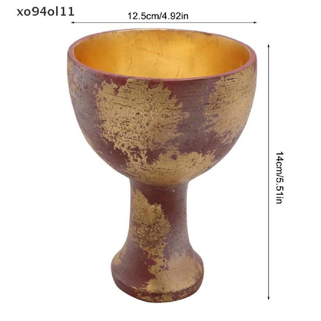 Xo Indiana Jones Holy Grail Cup Decor Kerajinan Resin Untuk Properti Bermain Peran Halloween OL