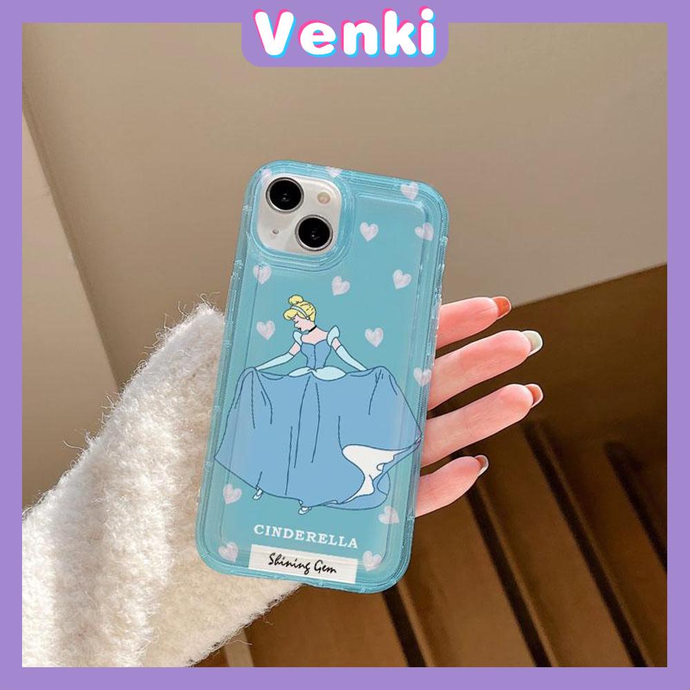 Case For iPhone 14 Pro Max Soft TPU Jelly Airbag Case Cute Cartoon Princess Camera Protection Shockproof For iPhone 14 13 12 11 Plus Pro Max 7 Plus X XR