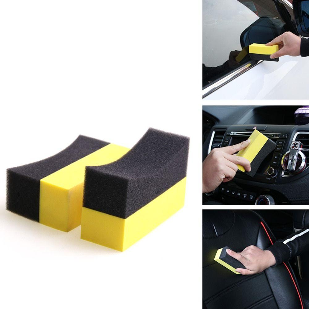 Populer 1/2Pcs Spons Pembersih Roda Mobil Aksesoris Baru Water Suction Sponge Pad