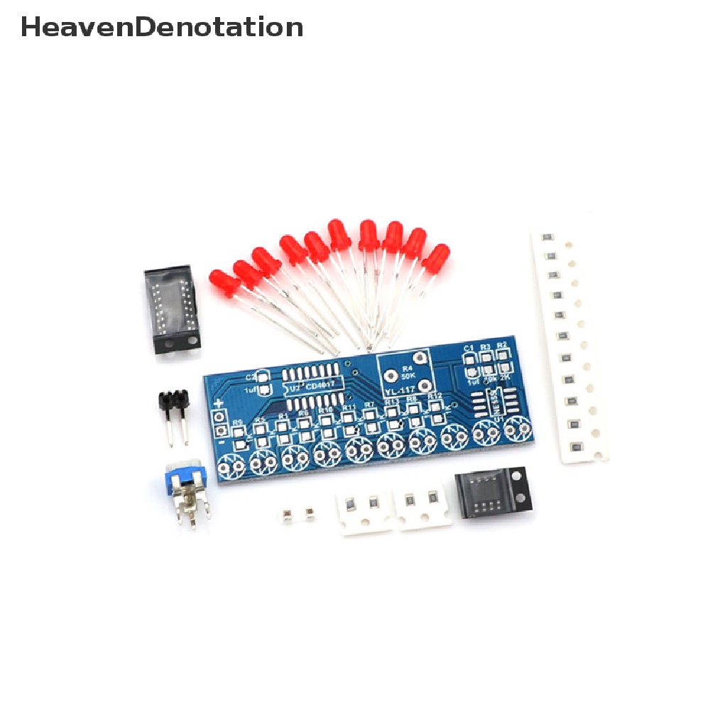 [HeavenDenotation] Diy Kit Running Flow Lampu LED Produksi Suite Elektronik NE555+CD4017 HDV