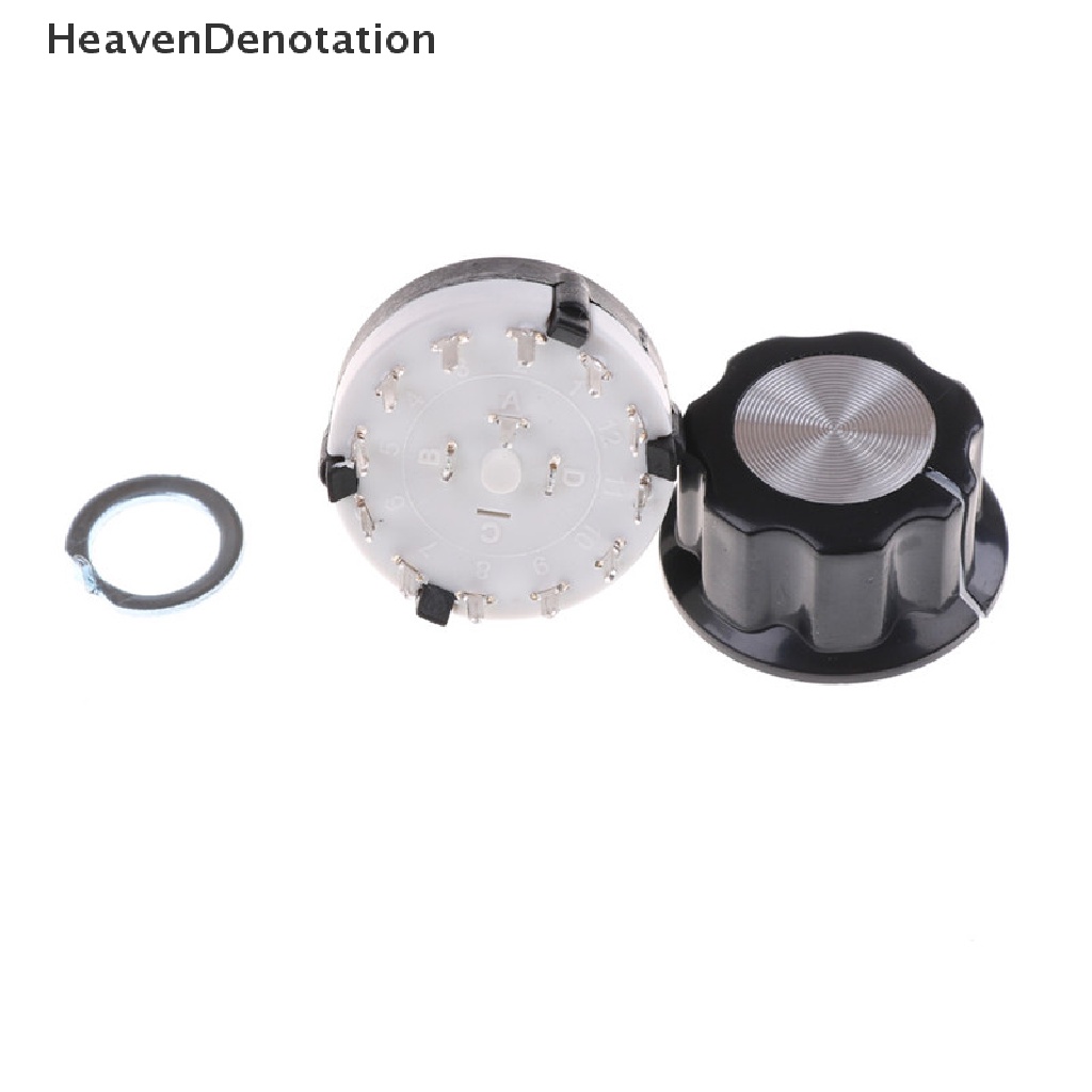 [HeavenDenotation] Saklar Selector Channel Putar RS26 1posisi Tiang 12pilih Dengan Knob HDV