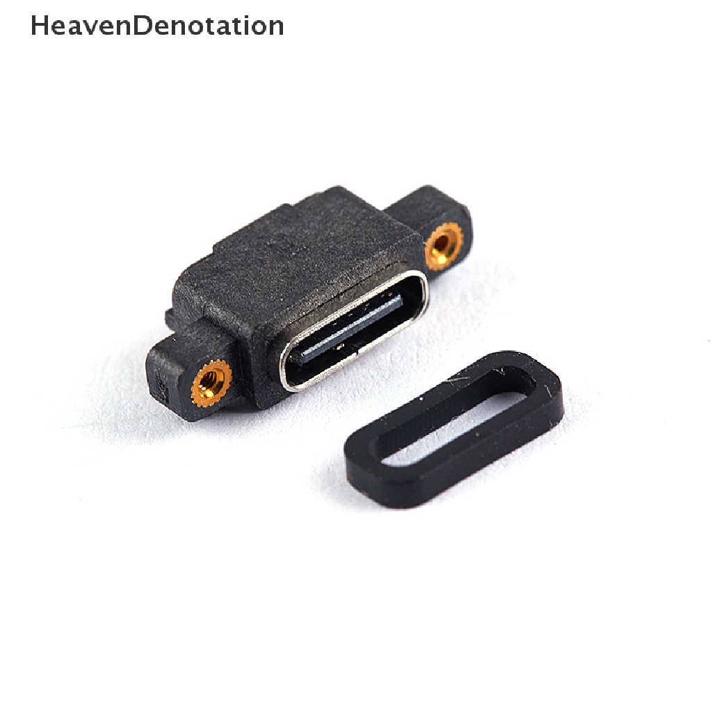 [HeavenDenotation] Usb 3.1 Type-C 6pin Female Socket SMD DIP Konektor Dengan Lubang Sekrup Untuk DIY PCB HDV