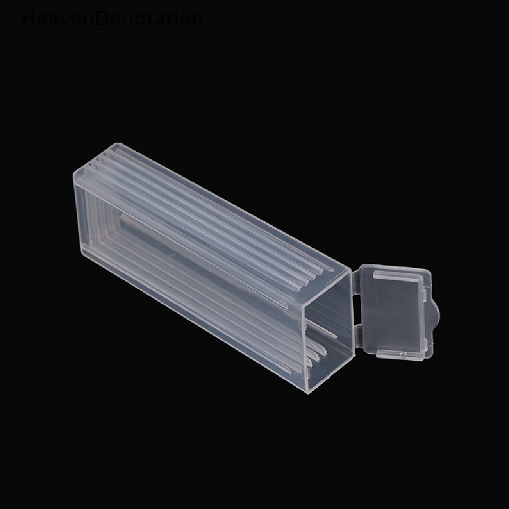 [HeavenDenotation] Kotak Penyimpanan Holder Slide Mikroskop Plastik Microslide PP Tahan 5kotak Dispenser HDV