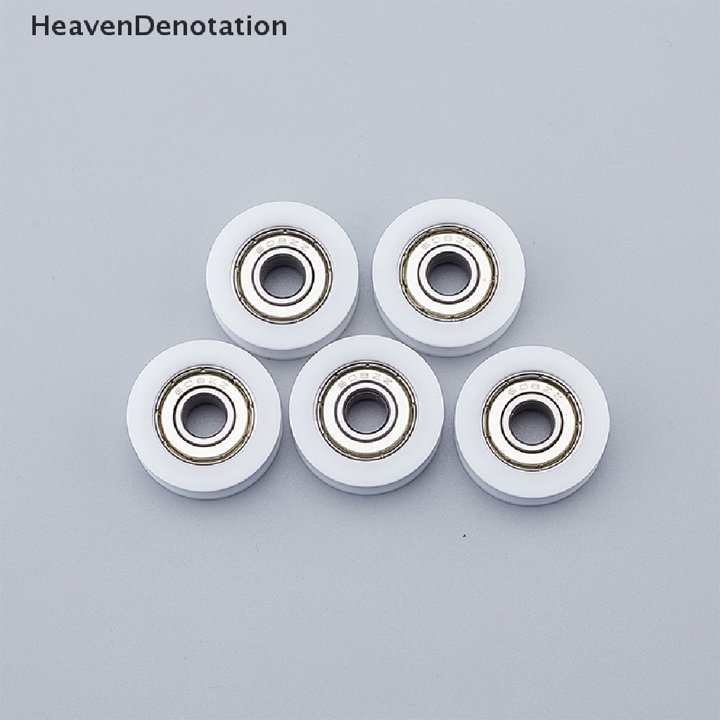 [HeavenDenotation] 5pcs Tertanam 608U Alur Bola Bearing Guide Pulley8 * 30 * 10mm Untuk Guide Roller HDV