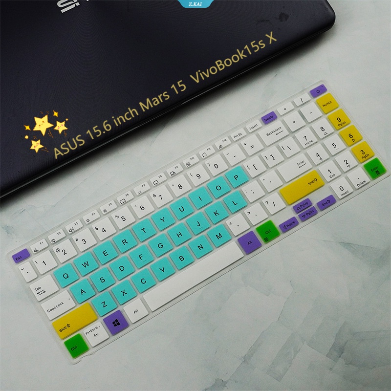 New TPU Keyboard Komputer Silikon Bening Dengan Film Pelindung Debu Untuk Model ASUS 15.6 Inch Mars 15 VivoBook15s X [ZK]