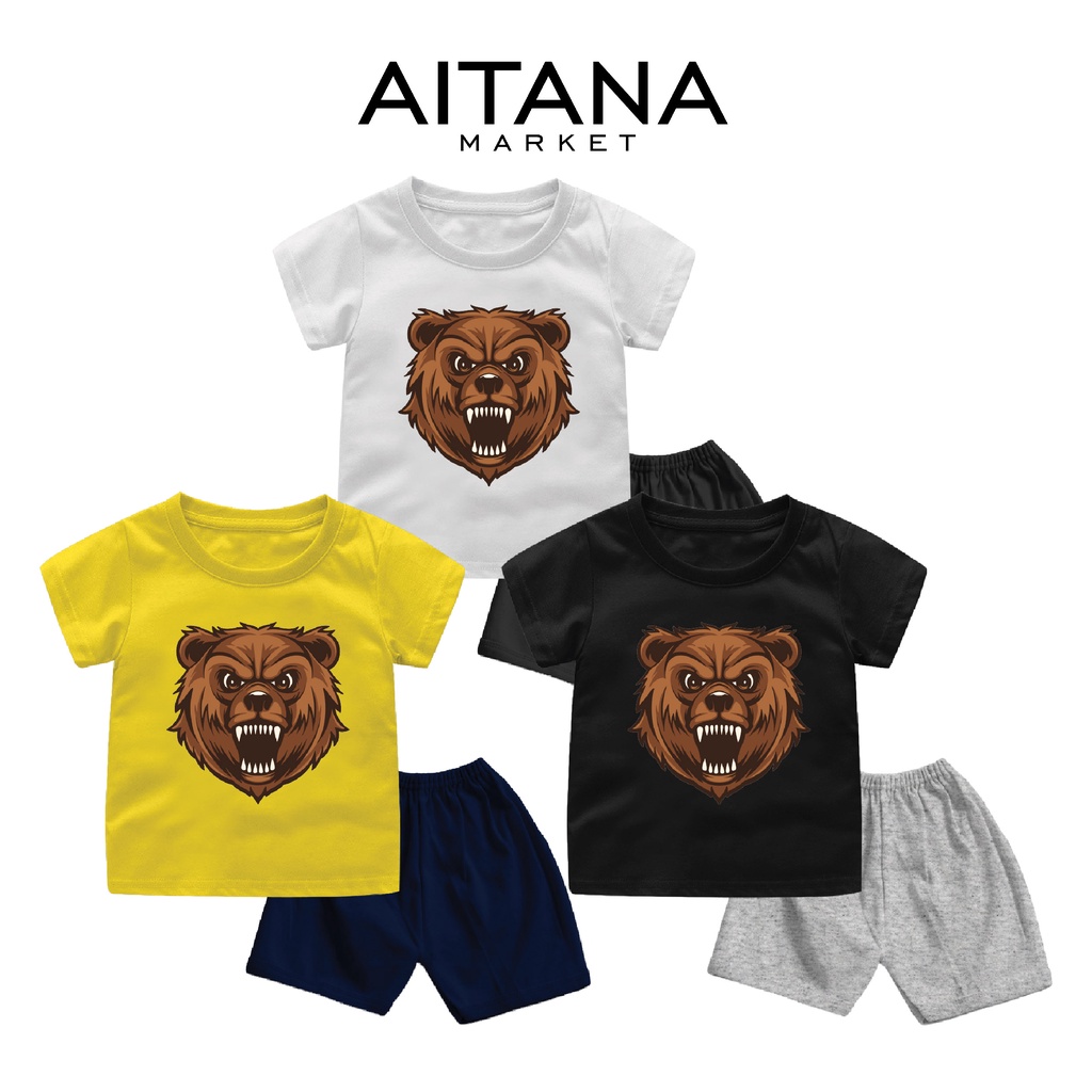 Setelan Bayi &amp; Anak Bear Barong Series Untuk Usia 6 Bulan-8 Tahun Bahan Katun Combed 30s Premium