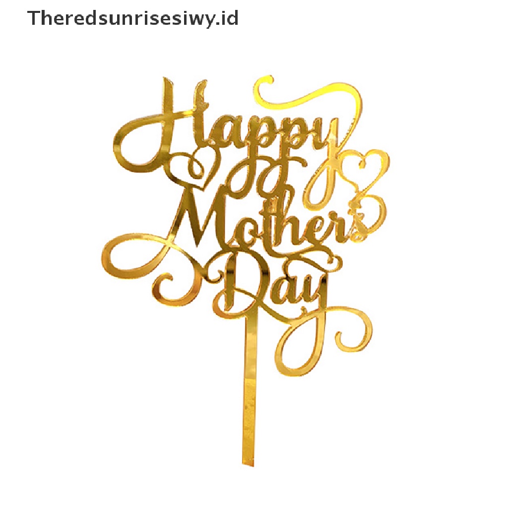 # Kado Mom &amp; PAPA DIY # Hiasan Kue Happy Mother's Day Untuk Hari Ibu Dessert Decor Cake Topper~