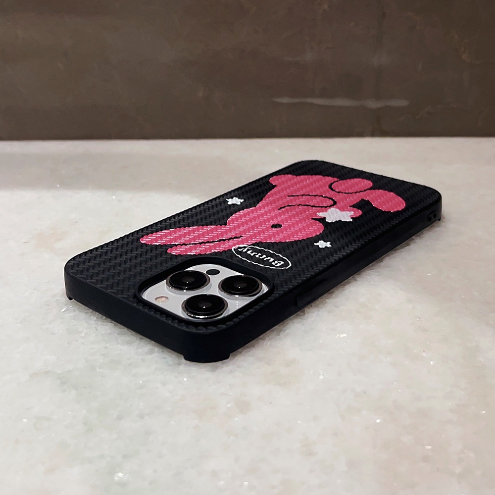 IPHONE Manis Keren Bintang Mawar Merah Bunny Kelinci Rajut Pola Telepon Lembut Pelindung Ponsel Case Cover Untuk Iphone7 8 PLUS X XR XS 11 12 13 14 PRO MAX SE 2020