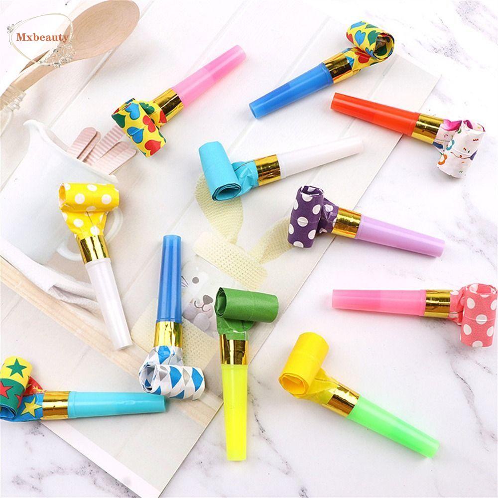 Mxbeauty Whistle Lucu Prop Pinata Hadiah Mainan Anak Colorful Dragon Whistle Birthday Noise Maker Toys