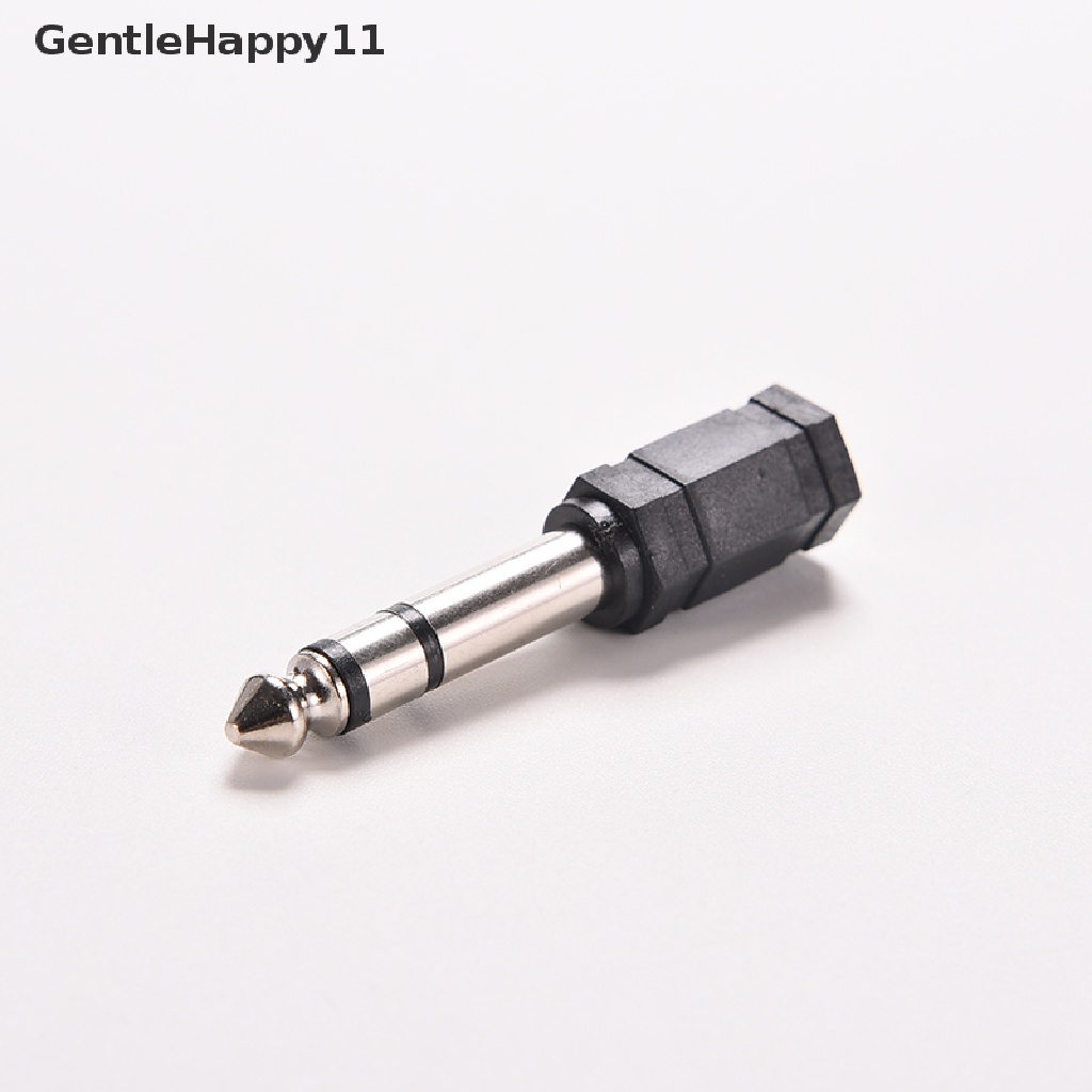 Gentlehappy 1Pcs 6.5mm 1per4 Male to 3.5mm 1per8 Female Stereo Audio Mic Plug Adapter Jack Mini Konverter Adaptor Jack Mic Audio Stereo 6.5mm 1per4 Male to 3.5mm 1per8 Female New 3.