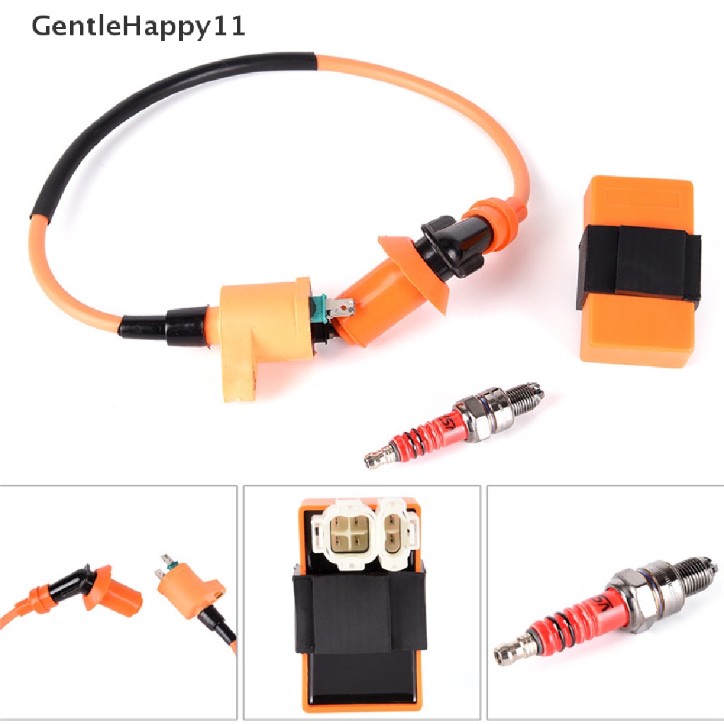 Cdi Koil Pengapian Racing GentleHappy+Ignition Coil+Busi Untuk GY6 50cc 125cc 150cc id