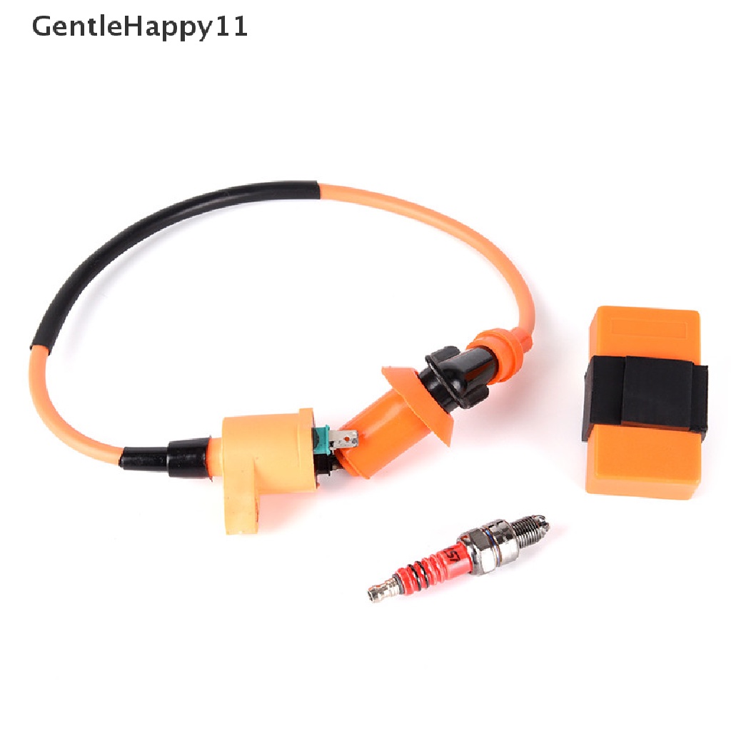 Cdi Koil Pengapian Racing GentleHappy+Ignition Coil+Busi Untuk GY6 50cc 125cc 150cc id