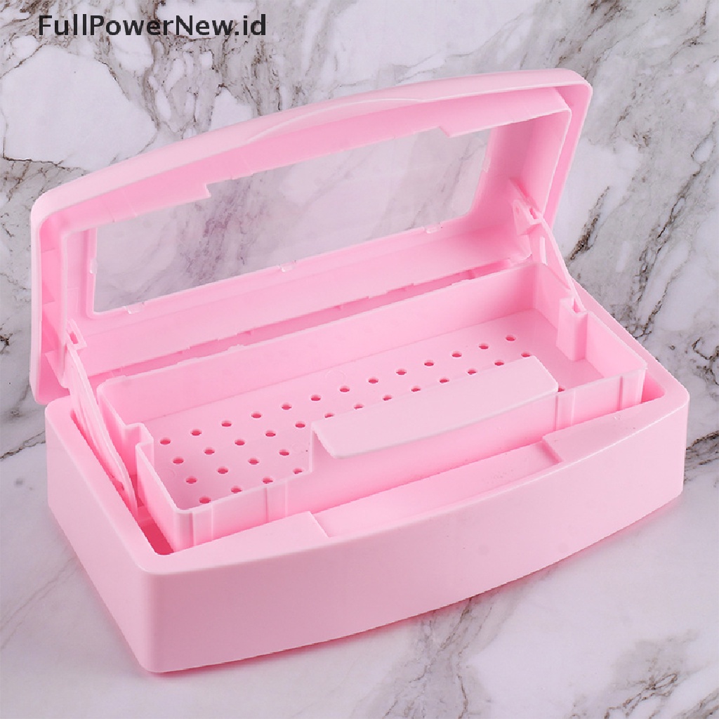 Power 1PC Tray Steril Kuku Desinfeksi Pedicure Manicure Box Nails Art Box ID