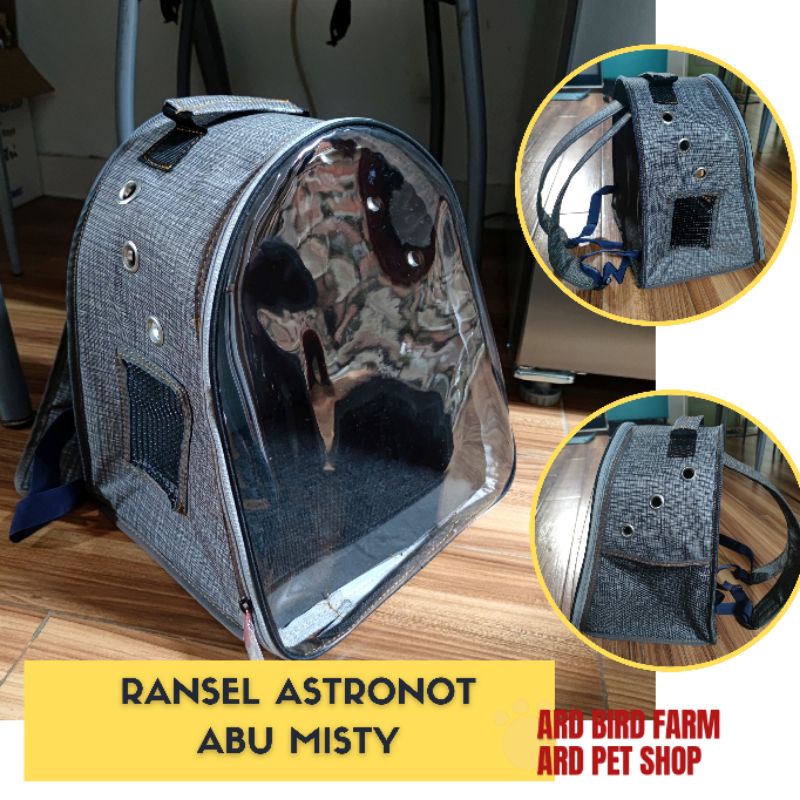 Tas kucing pet cargo transparan astronot ransel gendong tas hewan 3 in 1 tas anjing musang reptil 2 in 1 anti cakar waterproof anti air kecil