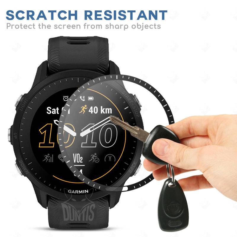 Untuk Garmin Venu Vivoactive Sq2 2s 3 4 4s Musik 20D Curved Edge Protective filmSmart Watch Soft Screen Protector Untuk Garmin Fenix 6 7 7s 7x Pro Sapphire (Bukan Kaca)