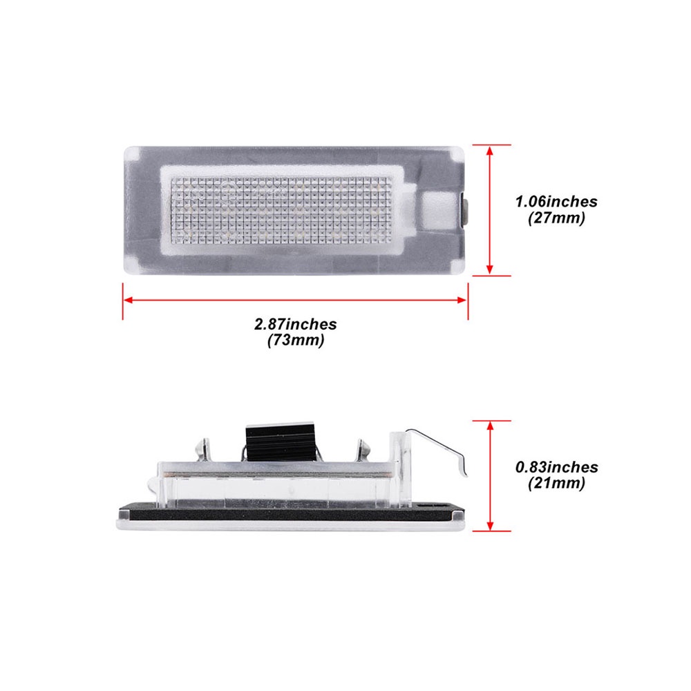 2pcs Untuk Fiat Ducato Bus Kasten Peugeot Boxer Bus Kasten Citroen Jumper Bus Kasten LED Plat Nomor Lampu Plat Lampu