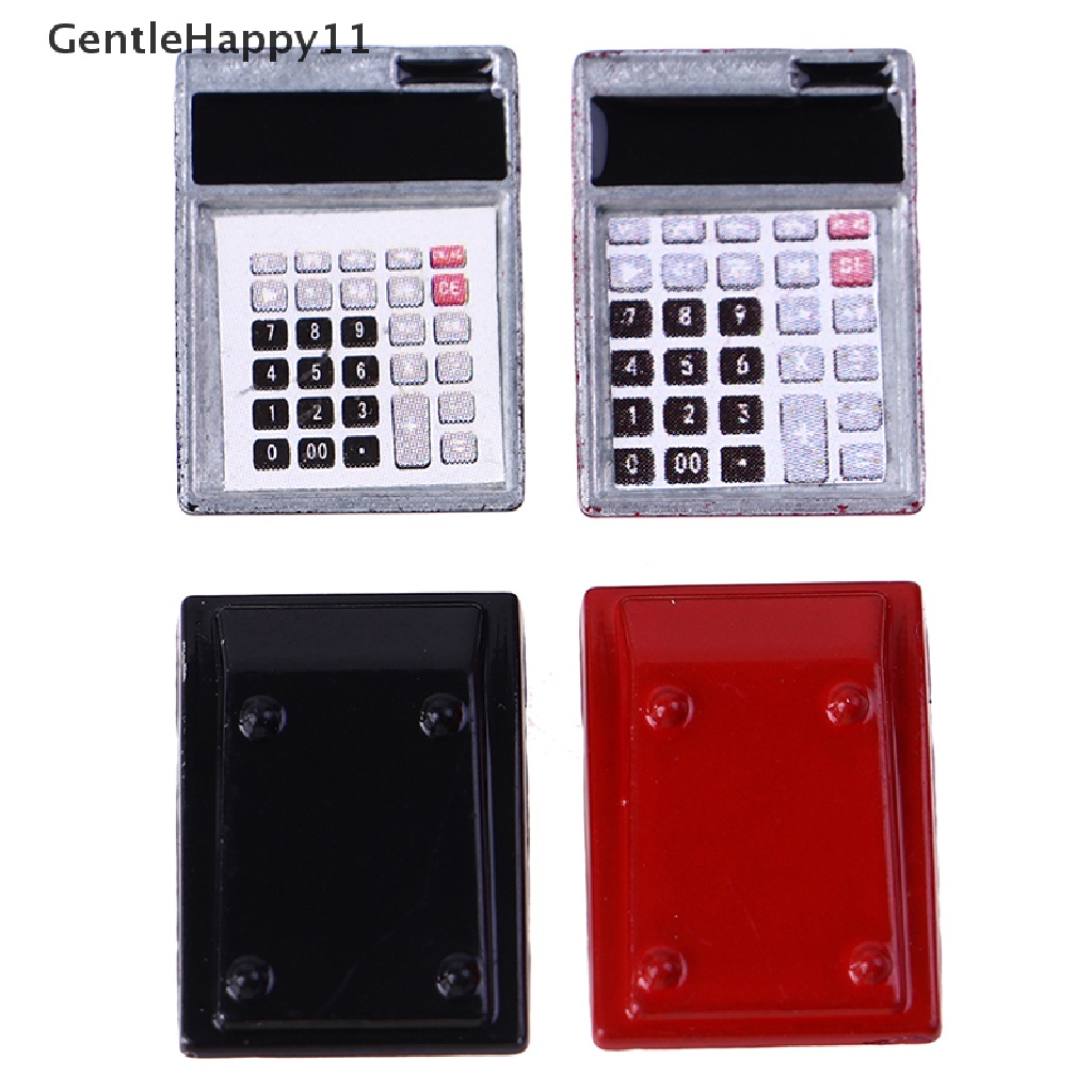 Gentlehappy1:12 Rumah Boneka Miniatur Kalkulator Elektronik Model Perlengkapan Sekolah Decor Mainan id