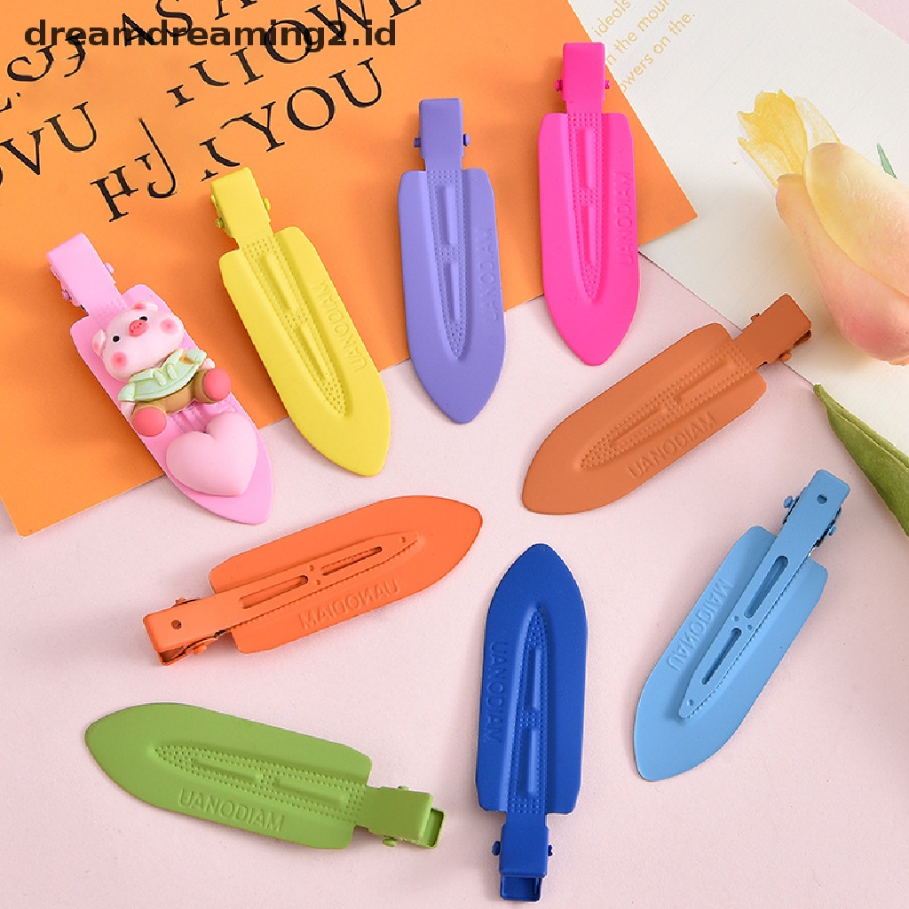 (dream) 5pcs Permen Warna-Warni Berlian Imitasi Gaya Salon Kecantikan Jepit Rambut Profesional Hairdressing Makeup Tools Hair Clip Untuk Anak Perempuan//