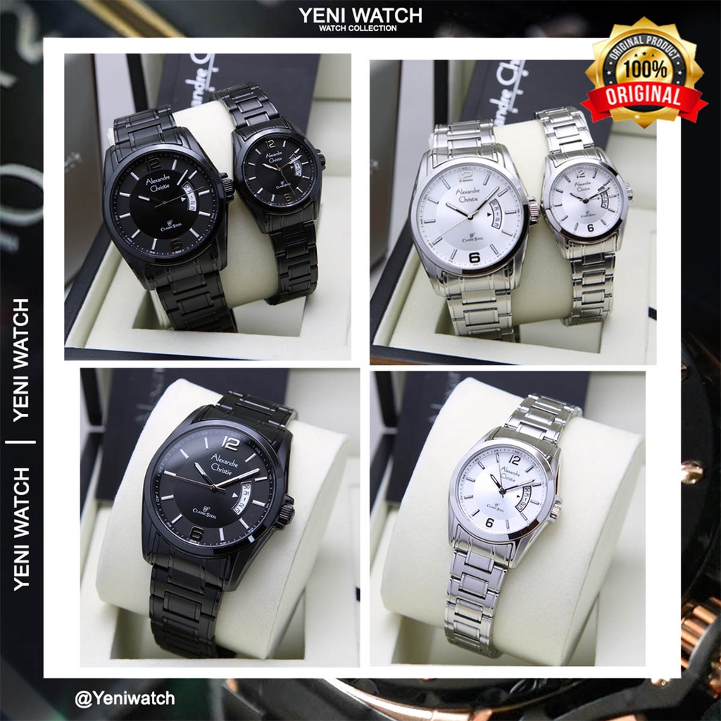 Alexandre Christie Ac 8289 / ac8289 Jam Tangan Rante Original