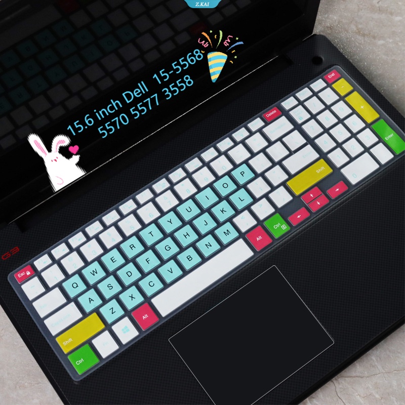 Cover Keyboard Laptop TPU Untuk 15.6 Inch Dell Inspiron 15-5568 5570 5577 3558aksesoris Keyboard Laptop Dengan Cakupan Penuh Tahan Air Pelindung Case [ZK]