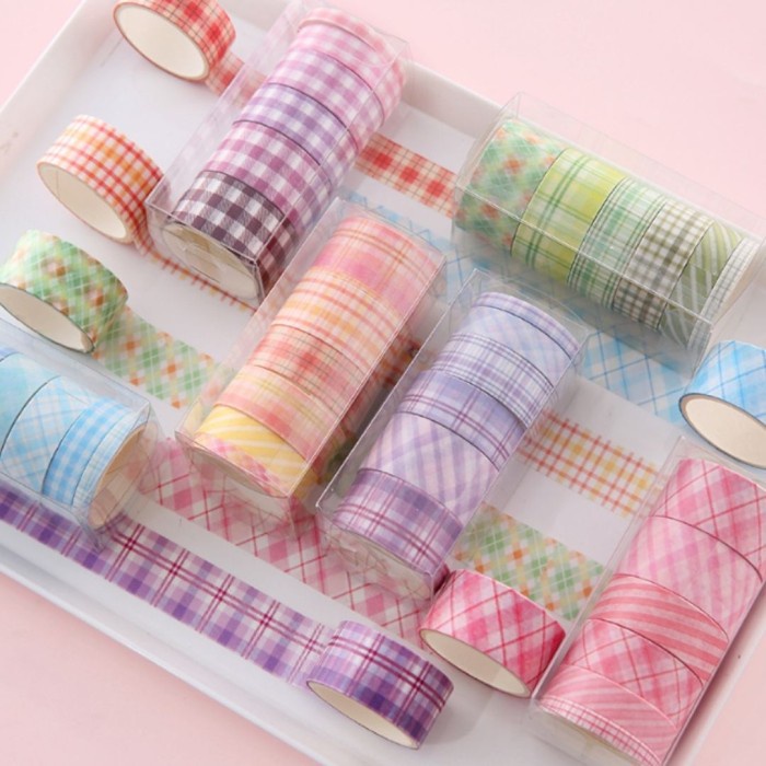 

Washi Tape / Masking Tape Motif Garis - Pink