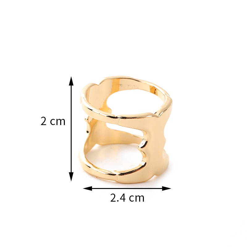 Versi Korea Syal Sutra Gesper Sederhana Niche Tidak Teratur Cekung Syal Gesper Paduan Aksesoris