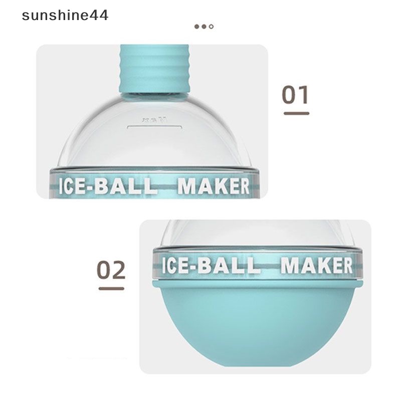 Sunshine Frozen Ice Ball Mold Whiskey Cetakan Es Batu Bulat Food Grade Silicone Tray ID