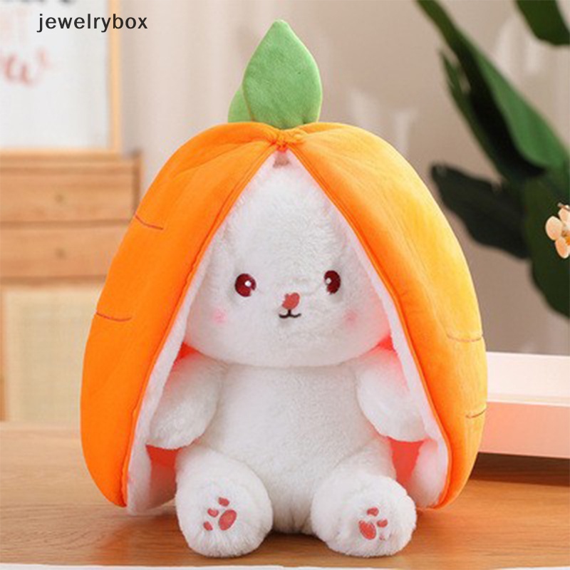 [jewelrybox] Interesg Bag Rabbit Plush Carrot Strawberry Bunny Boneka Telinga Panjang Lembut Boneka Butik