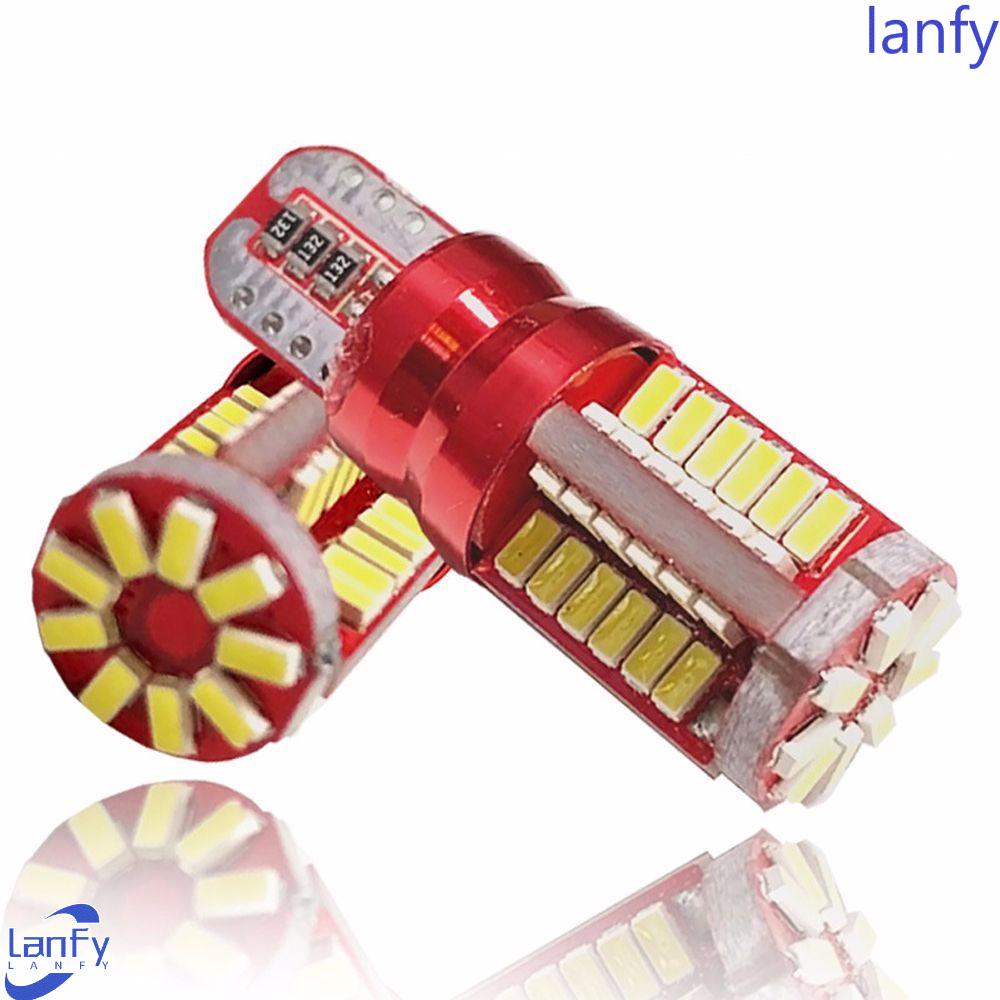 Lanfy Mobil 501bulb Kualitas Tinggi Cahaya Berat Ambient Pencahayaan Lampu Samping LED W5W 57 SMD 194t10 Lampu Mobil