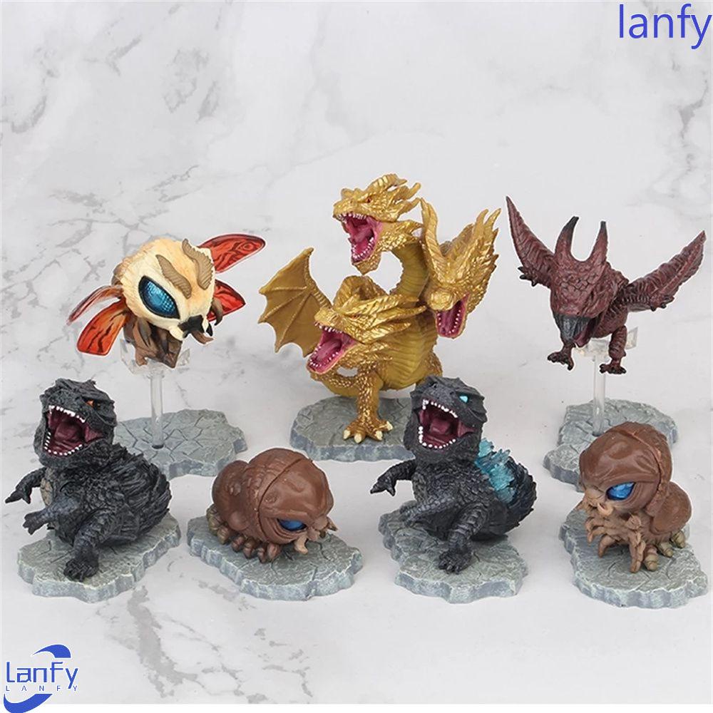 Lanfy Godzilla Toy Figure Mini Dekorasi Mainan Figure Figurine Mainan Ornamen Koleksi Hadiah Hadiah Godzilla Film Mainan