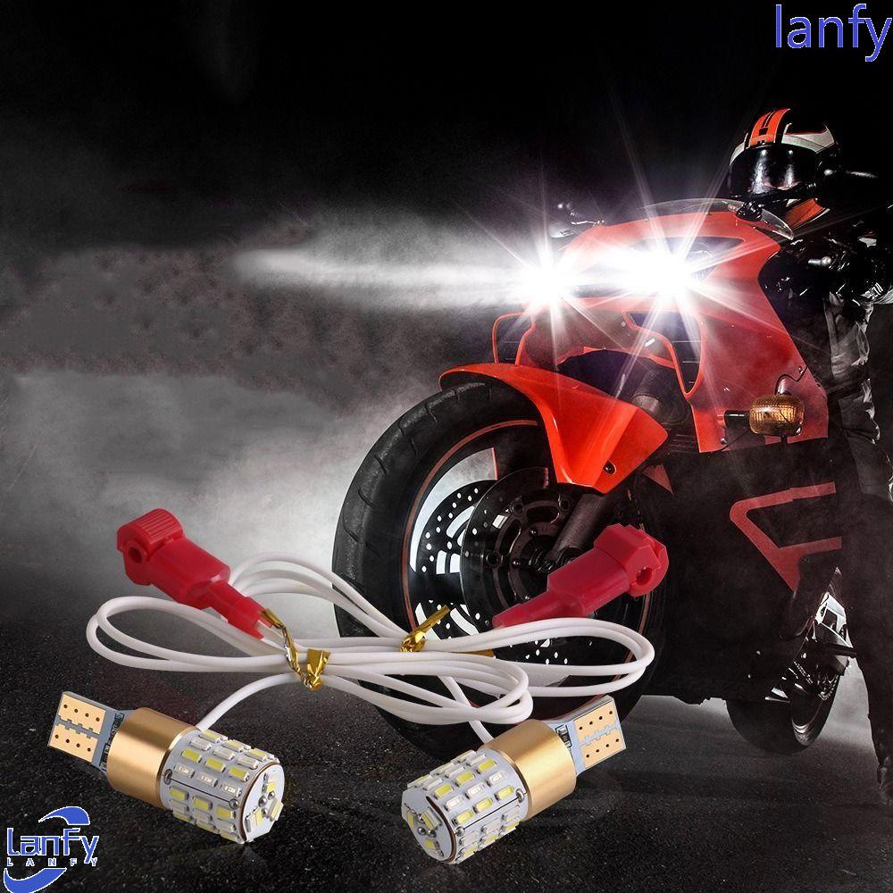 Lanfy Bohlam Led Universal 1pc Putih Kuning Led Auto Lamp Super Terang Aksesoris Motor Lampu Parkir