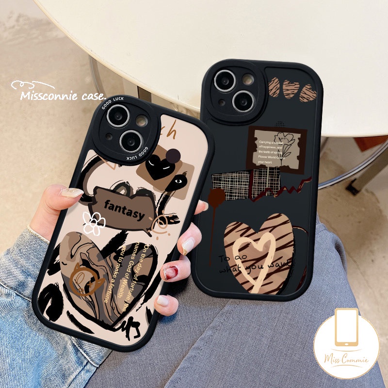 Graffiti Cinta Hati Trendi Merek Comme des Garcons Case Untuk Infinix Smart5 6panas10 9 10T 10s 11s 11 Bermain Panas10 Lite Note8 Shockproof Silikon Lembut Tpu Penutup Belakang