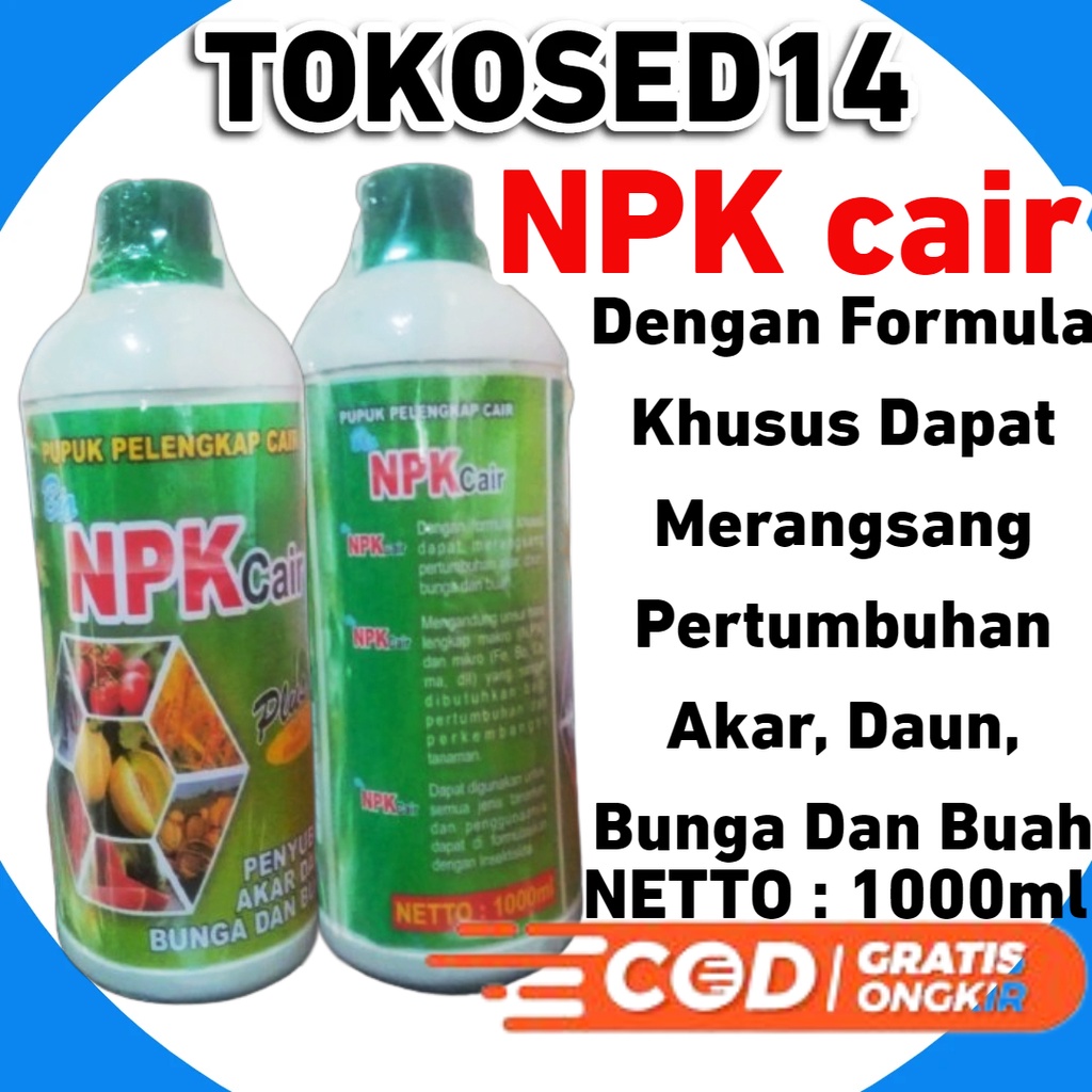 Bio NPK + ga3 npk cair pupuk npk 1 liter