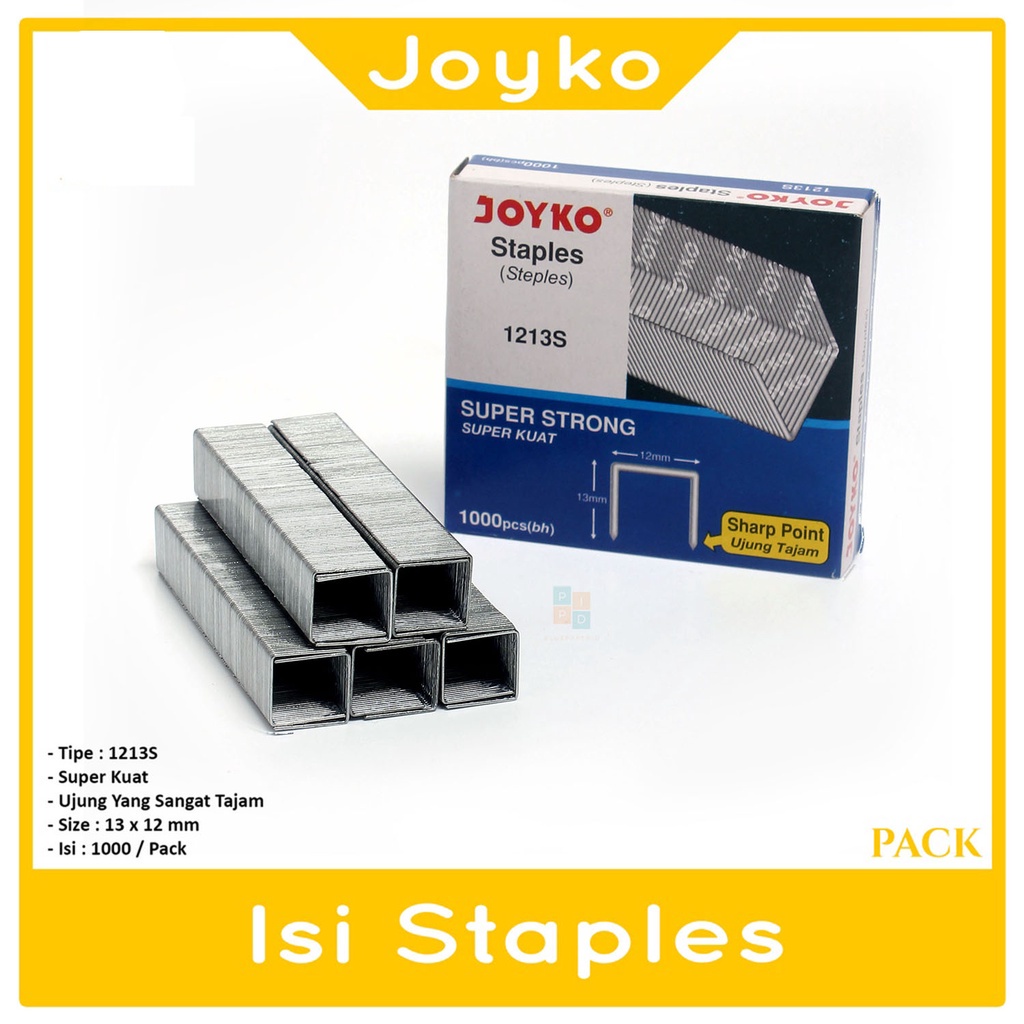 

Joyko - Isi Staples No.1213S - Isi cekrekan Besar - Pack