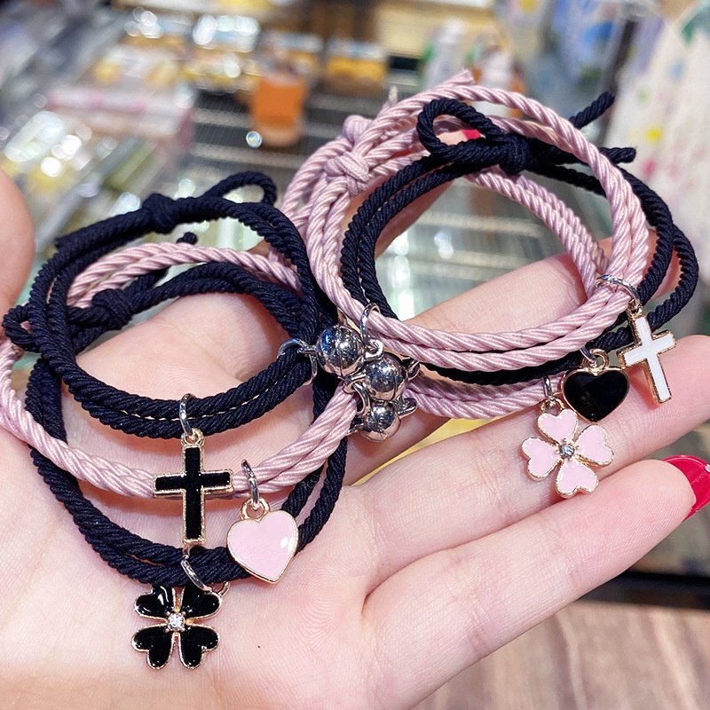 [UNI] 1 Pasang Gelang Couple Magnet Gelang Pasangan Gelang Kekasih Gelang Pacar