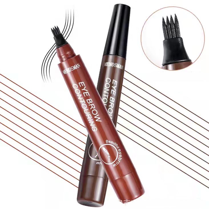 (COD) ready Anti Air Dan Tahan Lama Pensil Alis Tint My 4 Tip Waterproof  Eyebrow  Cetar