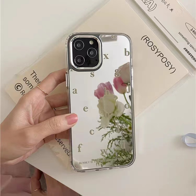 Cocok Untuk Iphone14 Pro Max iPhone Phone Case Cermin Casing Ponsel Kuat Kamera Perlindungan Tahan Guncangan Kompatibel Dengan Iphone13 13pro 13prm iPhone 11 7Plus 8Plus Xr XS 12 Pro Max Phone Case